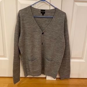J Crew Merino wool cardigan with elbow patches